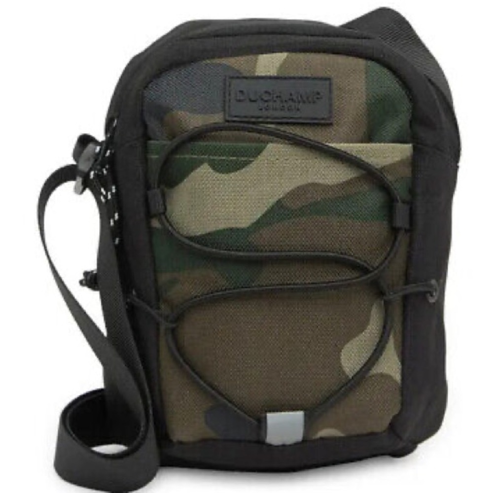 DUCHAMP MINI FLIGHT SLING BAG CAMO PRINT NWT